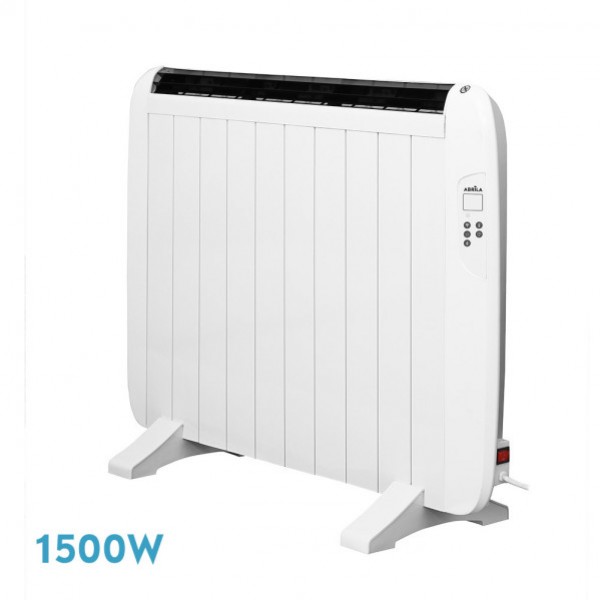 Emisor Termico Gaban 1500w X En Aluminio Blanco Remoto Lcd,temporizador Mural/portat.58,5x