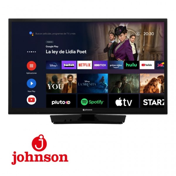 ​Tv 24 negra Johnson J24SN ​Smart Android Bluethoot googlecast hd ready 