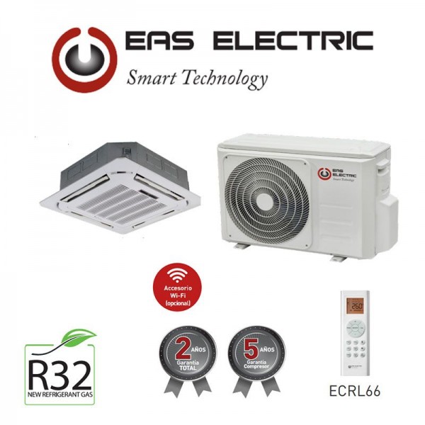 Aire Acondicionado Cassette Eas Electric ECM125V2K 9800 frigorias R32 clase A++