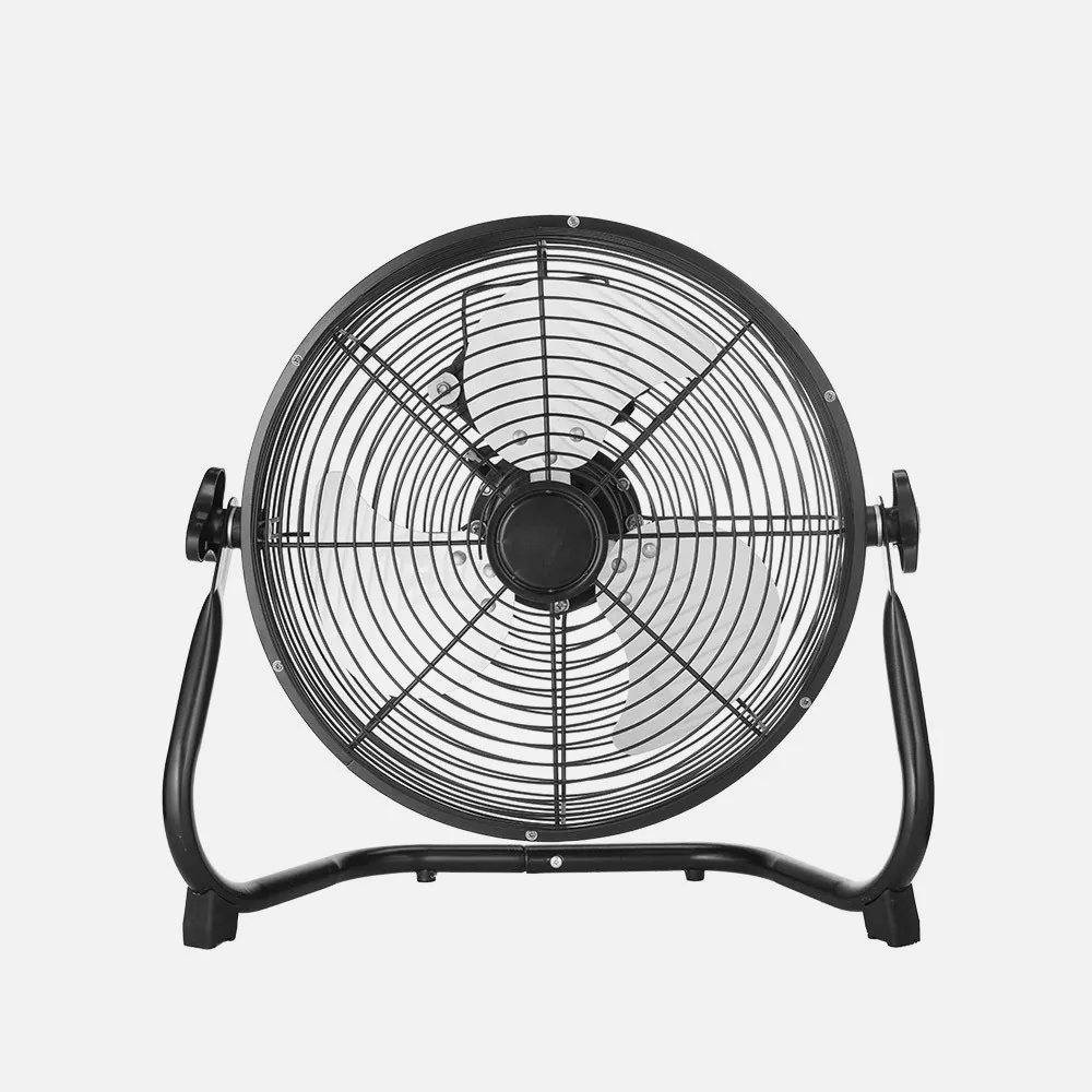 Ventilador Industrial Midas 60w Negro cromo 41,5d 3 Velocidades,orientable 45x47x19 Cm