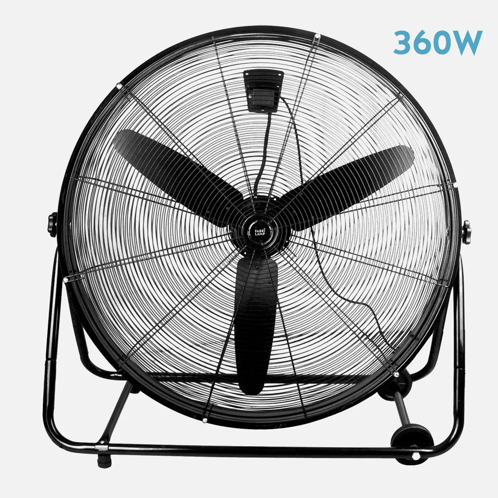 Ventilador Industrial Vendaval 360w Negro 87d 3 Velocidades 92,5x95x42 Cm Orientable